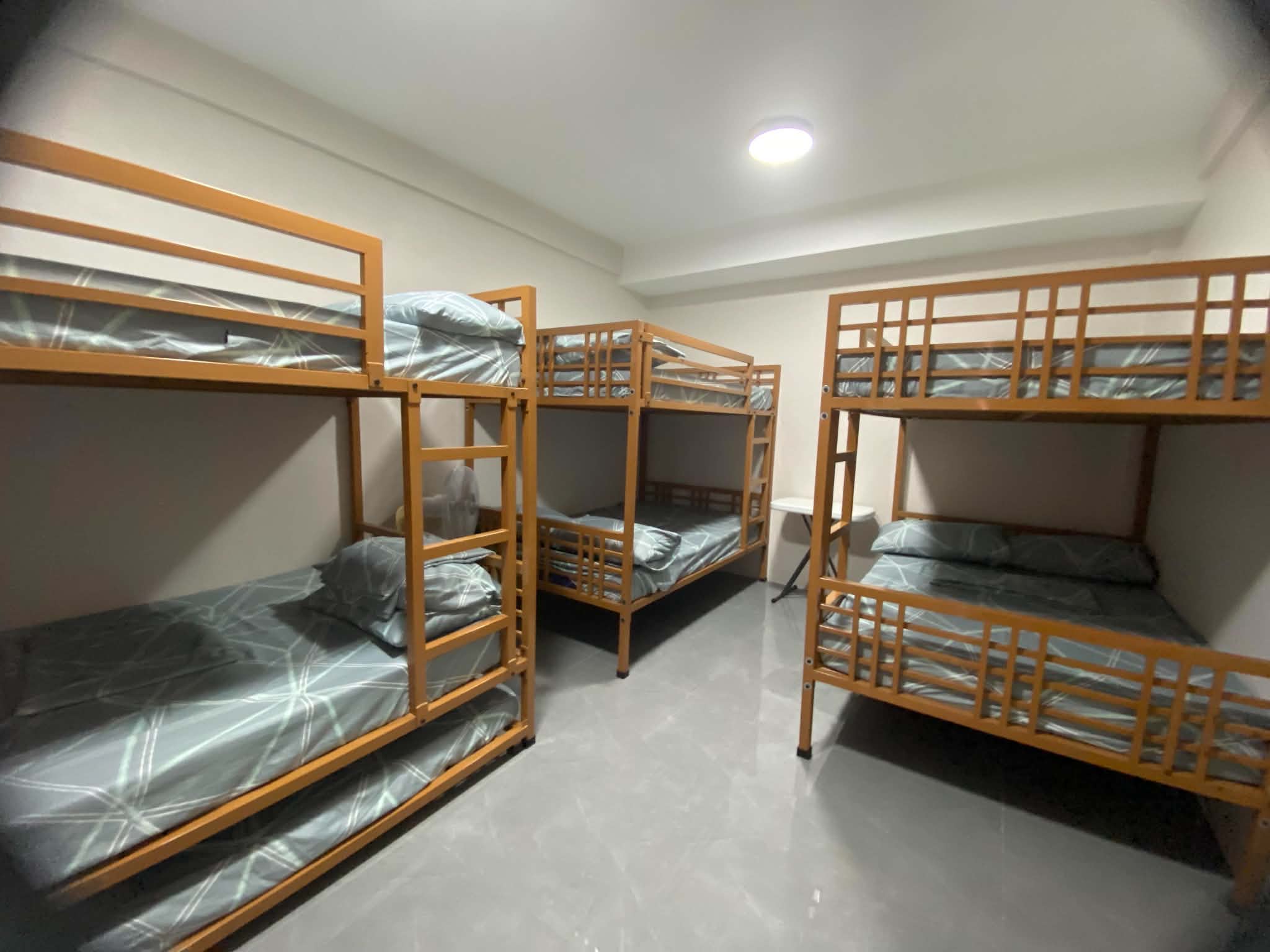 An air-conditioned guest room